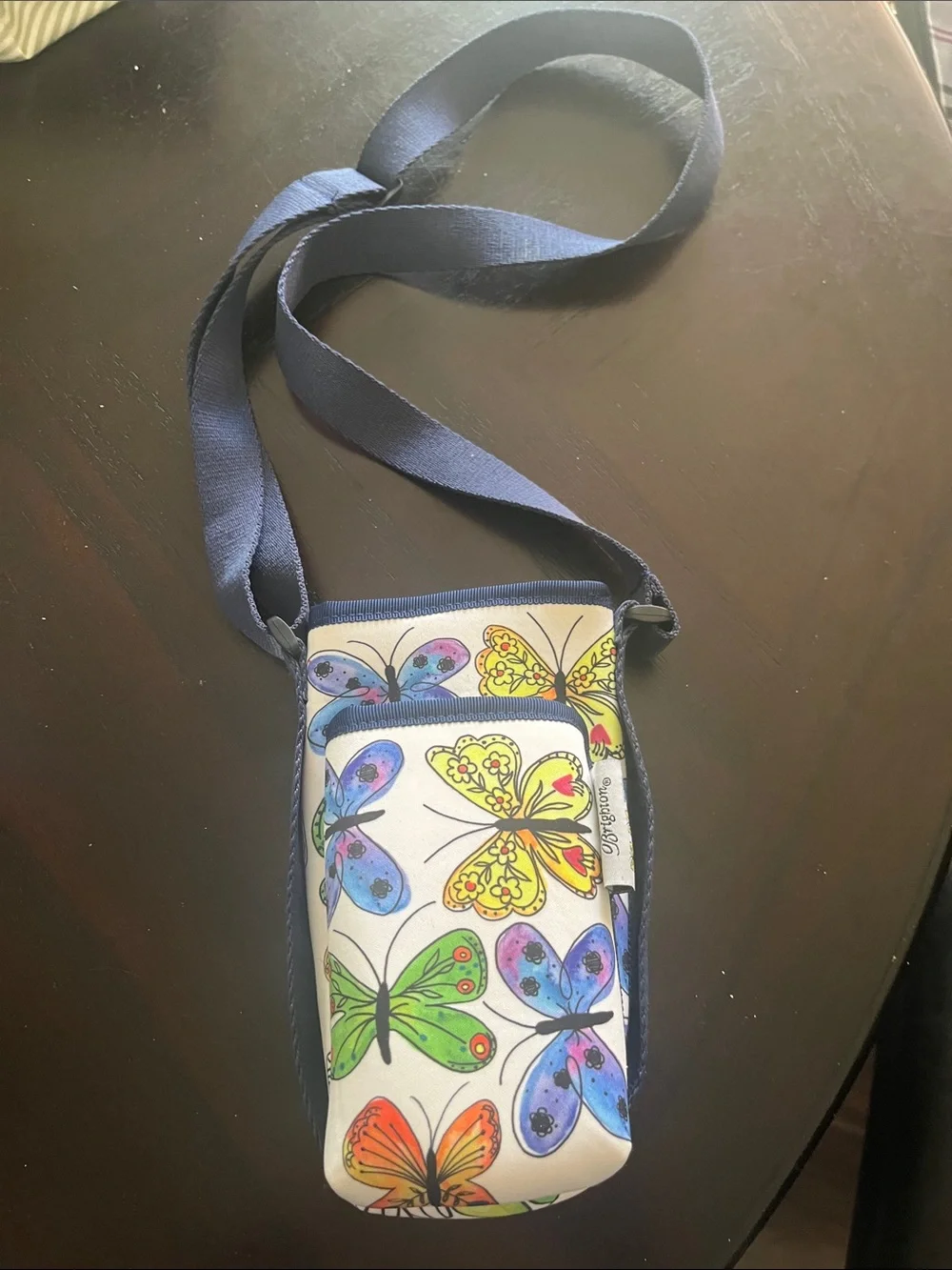 Brighton Multicolor Butterfly Crossbody Bag - Blue, Yellow, Green, Purple